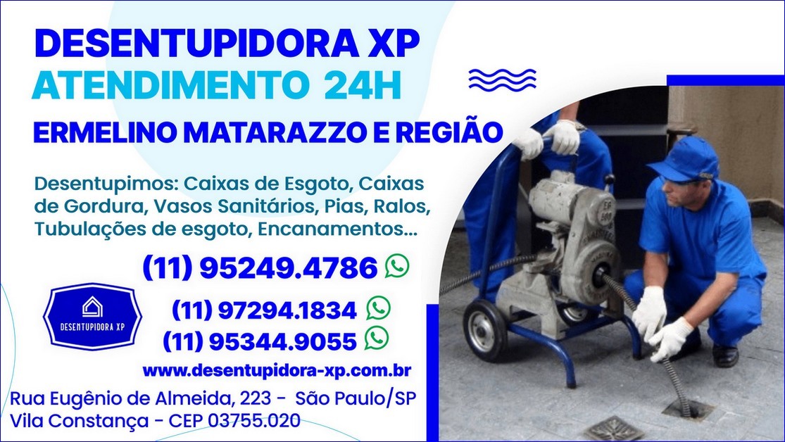 Desentupidora em Ermelino Matarazzo e região