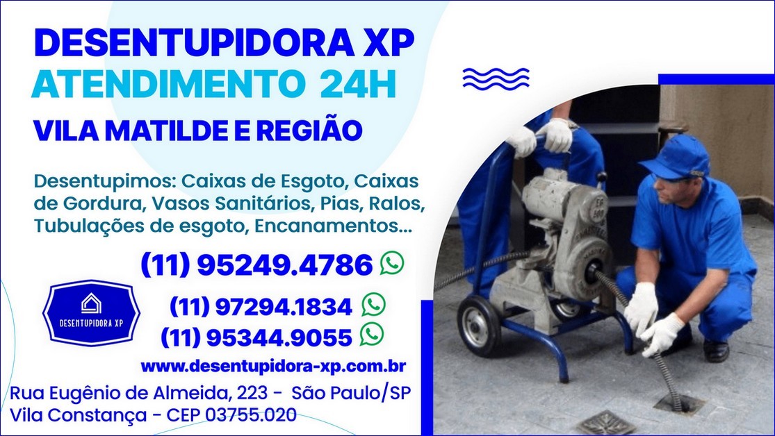 Desentupidora na Vila Matilde e região